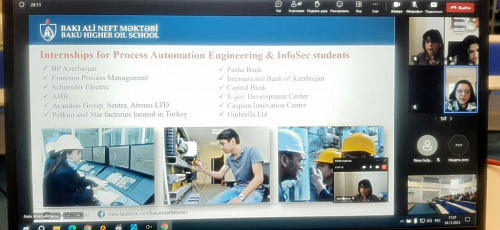 The presentation of academic exchange programs with Baku Higher Oil School was held at YuSU